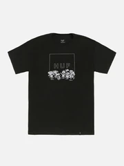 PEANUTS GANG BOX LOGO TEE-BLK